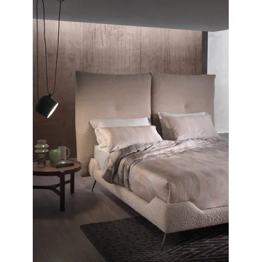 Letto in tessuto con testiera Designer Lift di Altrenotti